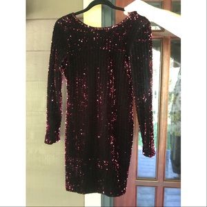 Red Sequence Dress